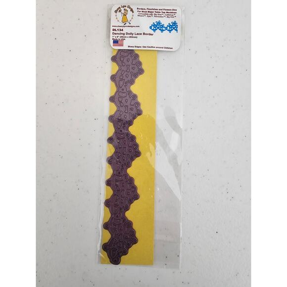 Cheery Lynn Designs Steel Die Dancing Doily Lace Border - Picture 1 of 3